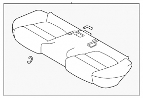 Rear row of seats Mazda 6 13-15 leather beige