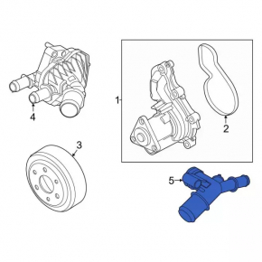 Cooling system flange Ford Escape MK4 20-22 1.5T
