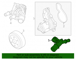 Cooling system flange Ford Escape MK4 20-22 1.5T