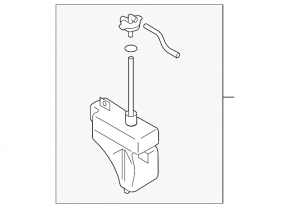 Expansion tank for cooling Mazda CX-7 06-09