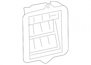 Left ventilation shield Mitsubishi Galant 04-12