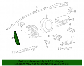 Airbag front right seat Chevrolet Malibu 13-14
