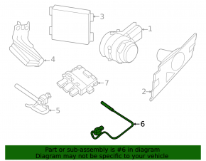 Upper foot trunk opening sensor for Nissan Ariya 23-25 wire