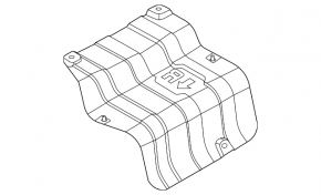 Rear muffler heat shield for Kia K5 21-26 FWD 1.6T, 2.5T