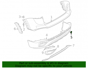 VW Taos 22-25 rear bumper tow hook cap