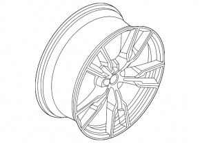 Wheel disk R22 BMW X5 G05 19-25 22. style 747, 9.5x22. 22. style 747, 9.5 x 22