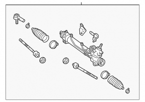 Steering rack Toyota Highlander 01-07 hybrid