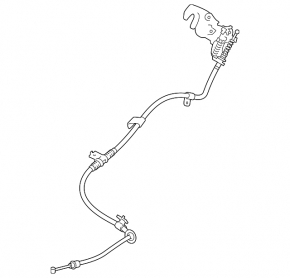 Parking brake cable right Mitsubishi Outlander 14-21 AWD
