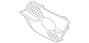 Left fog light grille frame for BMW X6 E71 08-14