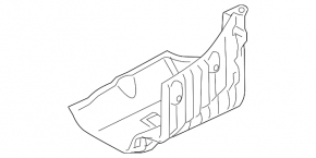 Left wheel arch trim for BMW 335i e92 07-13