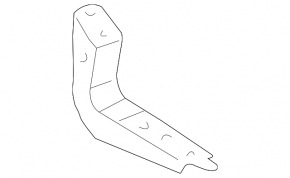 Left footboard sill bracket Lexus GX470 03-09 central