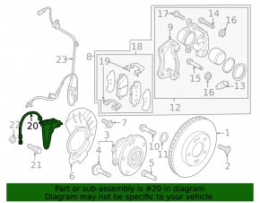 Front right brake hose Kia Niro 23-