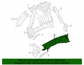 Front right quarter panel Kia EV6 22-24 RWD