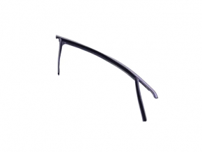 Upper front left door molding Jeep Compass 17- gray with glass seal