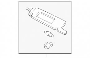 Right visor Toyota Solara 2.4 04-08 beige, without hook