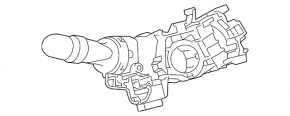Left steering column switch Toyota Prius V 12-17 without fog lights, without DRL