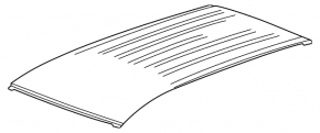 Metal roof GMC Terrain 18 - without panorama, under rails