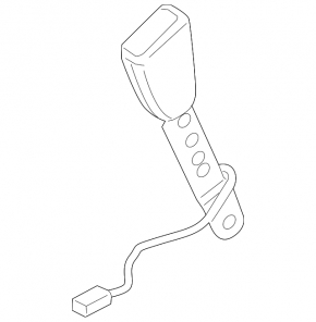 Front left seat belt latch Volvo XC60 10-16