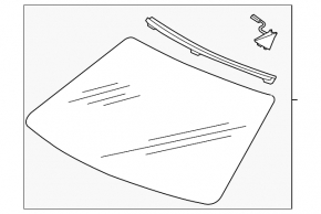 Audi A3 8V 17-20 windshield for camera