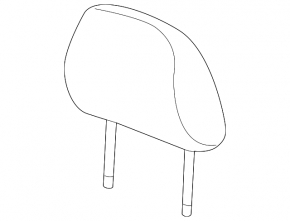 Driver's headrest for Audi A3 8V 15-20 4d, 5d, leather, black