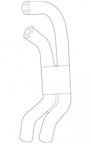 Cooling system hose Audi A4 B9 17-25 2.0T