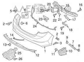 Reflector rear right Hyundai Elantra AD 17-18 prerest