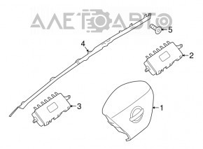 Airbag side curtain right Nissan Murano z52 19-