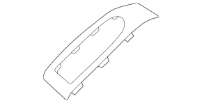 Front left window lift control trim Mazda CX-30 20- glossy