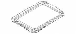 Hatch mechanism frame Ford Escape MK3 13-17