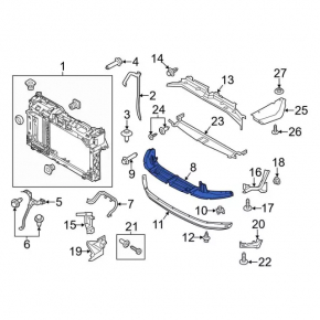 Front Bumper Guard Ford Fiesta 11-19