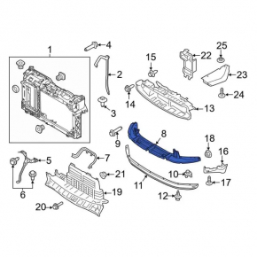 Front Bumper Guard Ford Fiesta 11-19