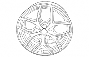 Wheel disk R17 Ford Focus mk3 11-18 type 5, scratches