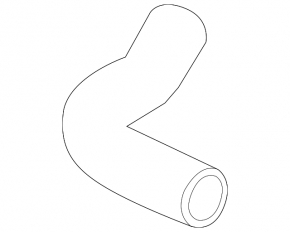 Intercooler pipe left third Honda Accord 18-22 2.0T rubber