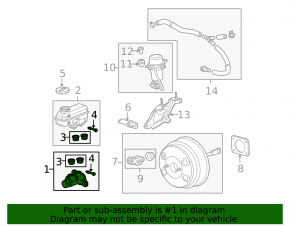 GMC Terrain 10-17 Brake Master Cylinder