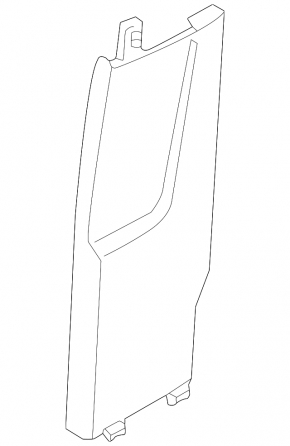 Lower left center pillar trim VW Taos 22-25 black