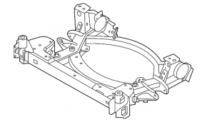 Front subframe BMW i4 22-26 M50, xDrive40