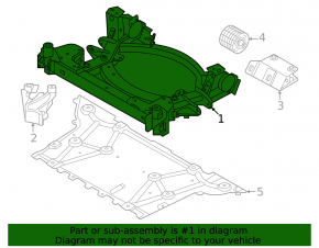 Front subframe BMW i4 22-26 M50, xDrive40