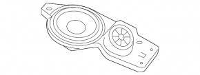 Volvo XC60 21-25 center dashboard speaker with tweeter, Bowers & Wilkins