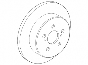 Rear right brake disc Toyota C-HR 18-23 292/11 mm
