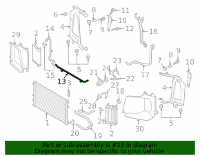 Cooling system pipe Audi Q7 16- 3.0T metal