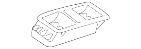 Front right window lift control trim VW Passat 20-22 black