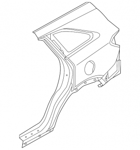 Quarter wing rear right Kia Sorento 16-20