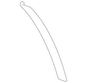 Rear left rear wing arch trim Mitsubishi Outlander 14-20 on bumper, structure