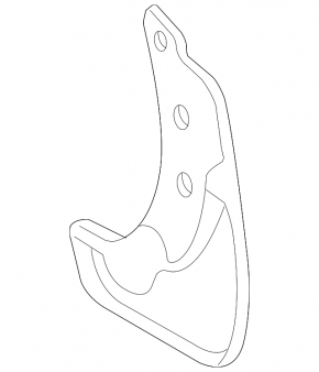 Mudguard front left Toyota Rav4 06-12