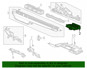 Right Front Air Vent Deflector for Honda Civic XI FE/FL 22-26