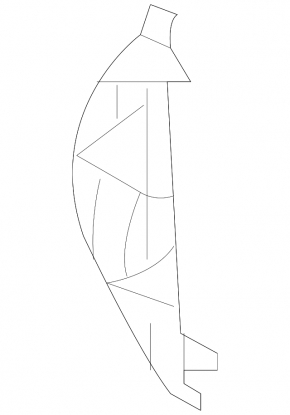 Left side front panel trim for Kia Sportage 17-22, gray