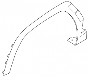 Front right fender arch trim for Hyundai Tucson 2022-2024