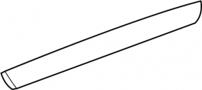 Upper trunk door molding for Infiniti JX35 QX60 13-15 pre-restyling