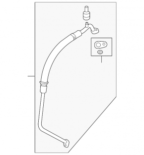 Air conditioner tube heater-condenser Ford Explorer 16-19