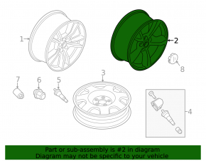 Wheel disk R18 Ford Mustang mk6 15-type 2, light curb, for hire